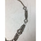 Women's Silver Tone Multi Chain Necklace with Circles