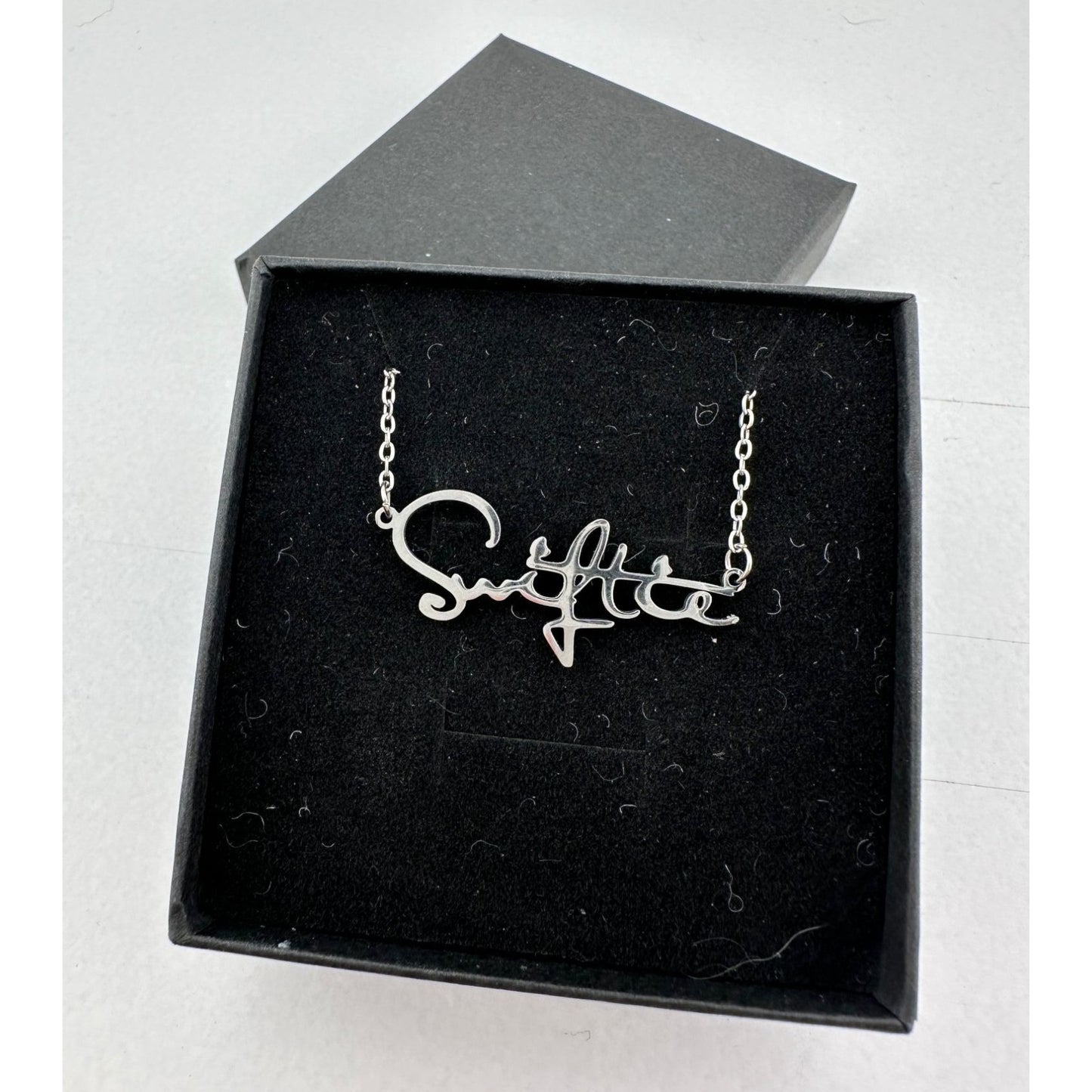 Taylor Swift ''Swiftie'' Silver Toned Pendant Necklace