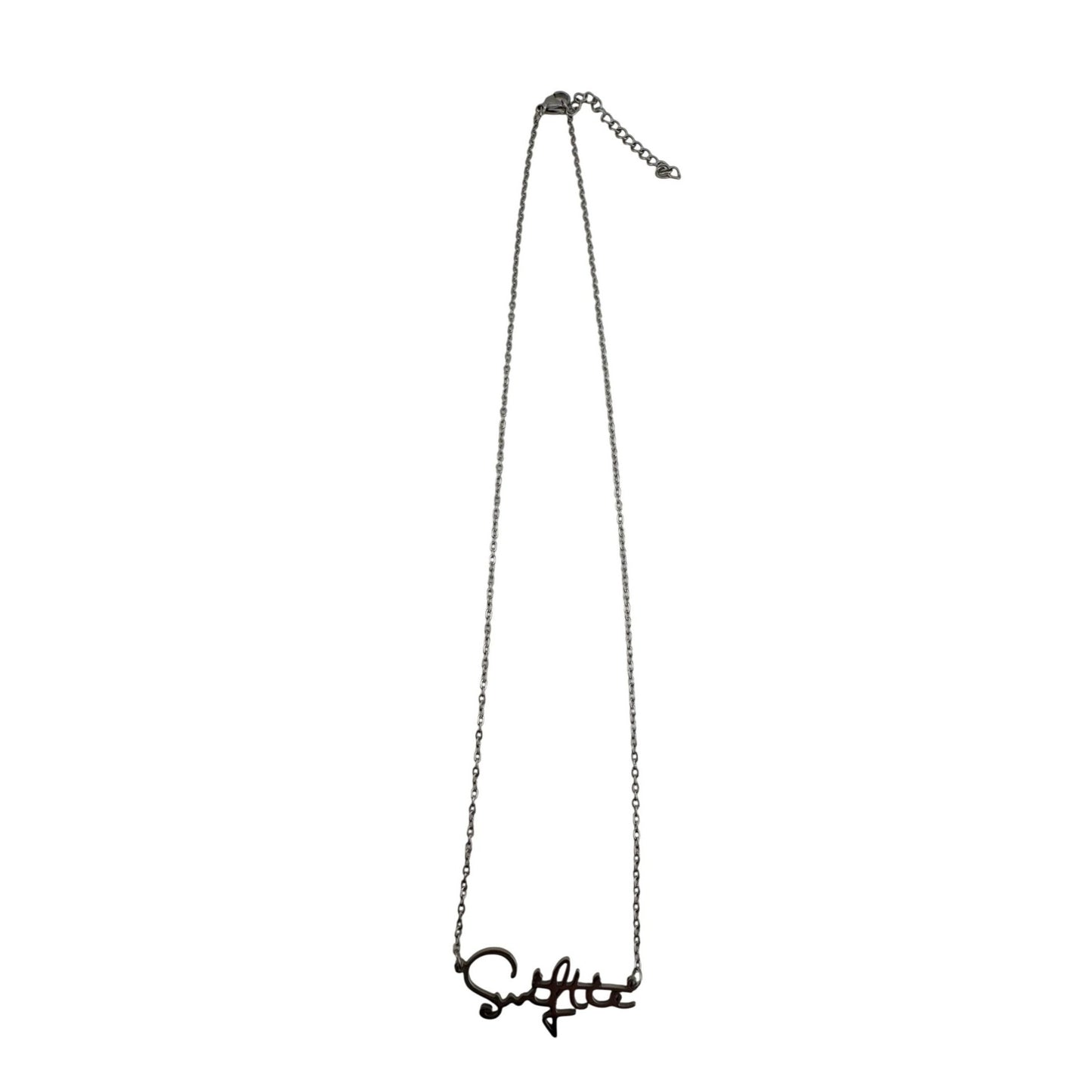 Taylor Swift ''Swiftie'' Silver Toned Pendant Necklace