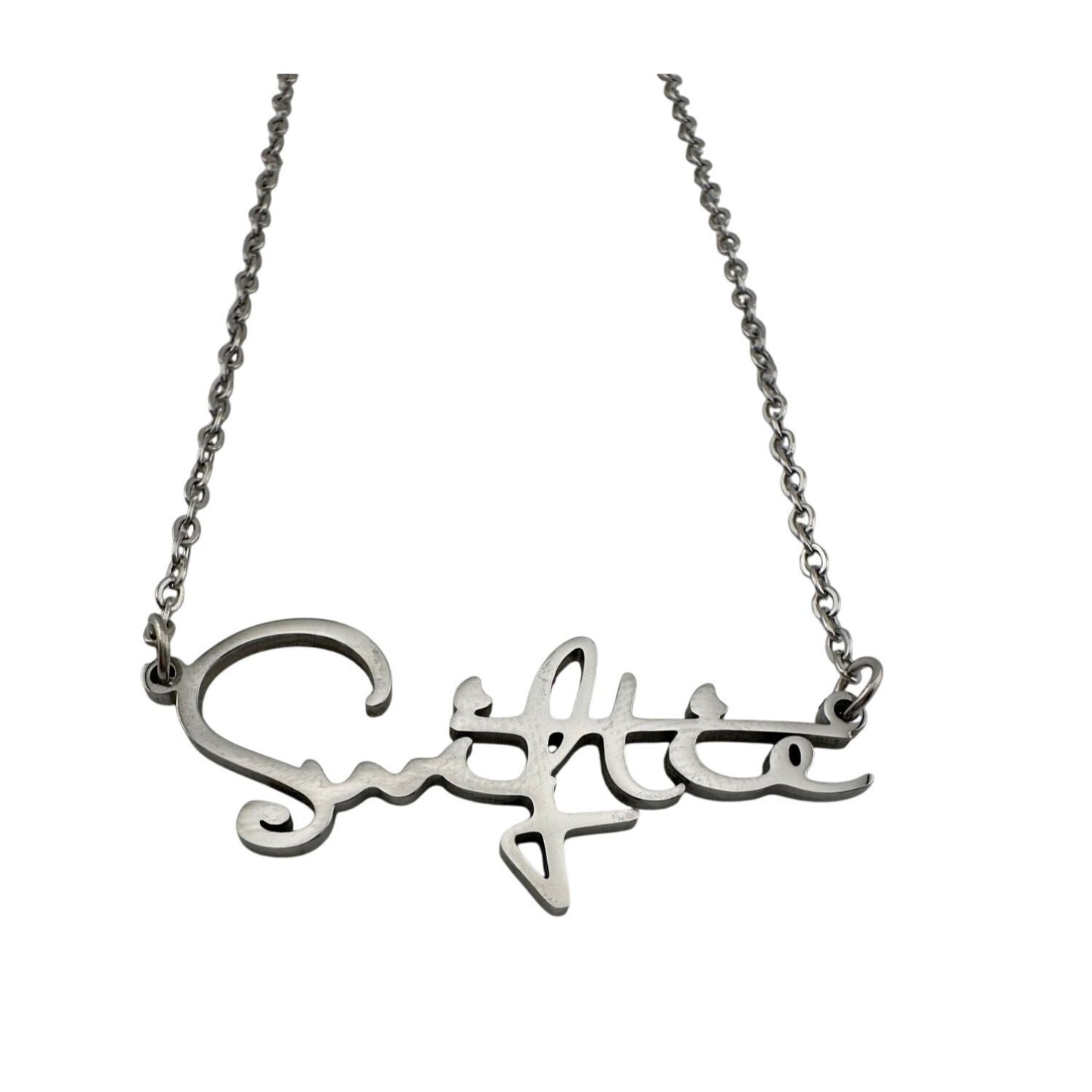 Taylor Swift ''Swiftie'' Silver Toned Pendant Necklace