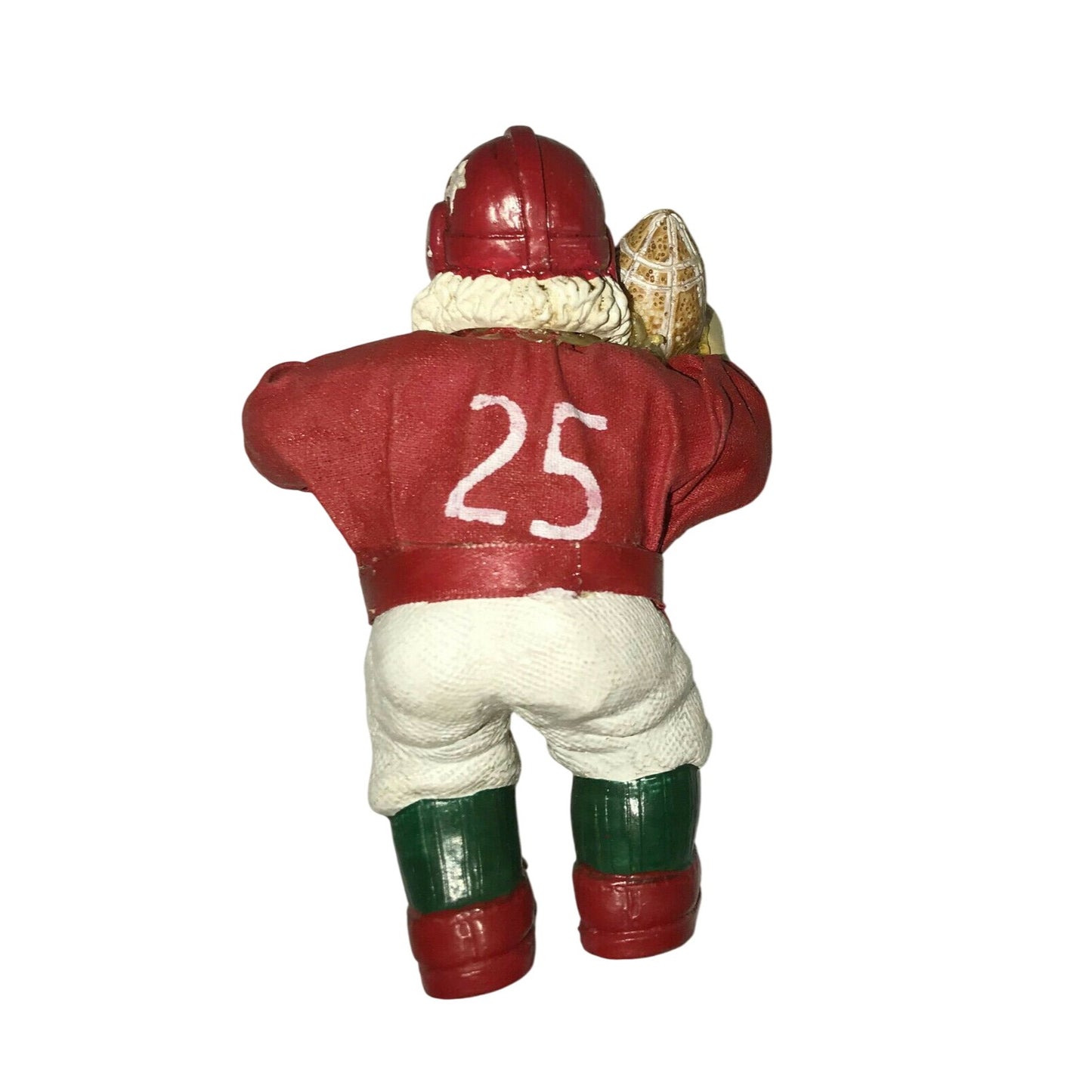 FOOTBALL Player SANTA CLAUS (#25!) Christmas Tree Ornament - Holidays