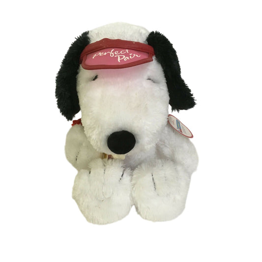 PERFECT PAIR Card Playing Snoopy Plush w/ Visor & Arm Band w/tag Hallmark