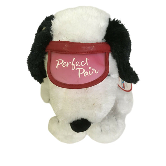 PERFECT PAIR Card Playing Snoopy Plush w/ Visor & Arm Band w/tag Hallmark