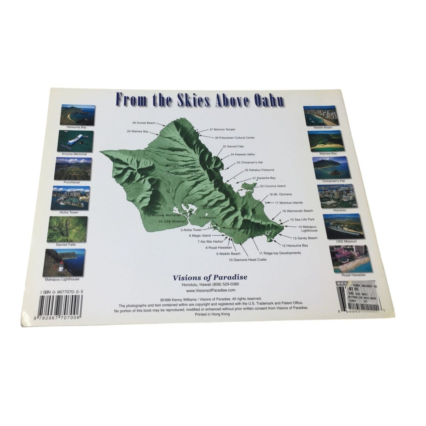 collection of aerial photography by Kenny Williams titled "From the Skies Above Oahu" A+ Stuff  A+ Stuff books