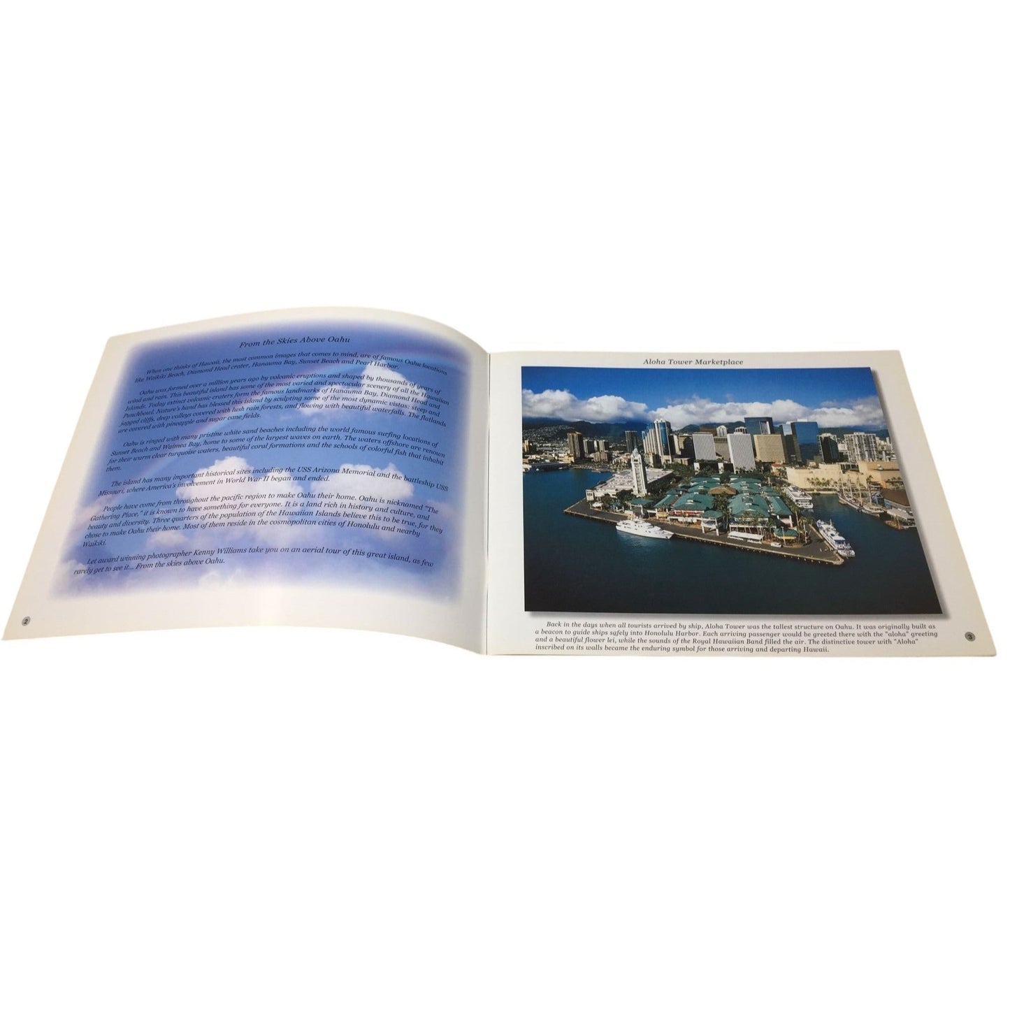 collection of aerial photography by Kenny Williams titled "From the Skies Above Oahu" A+ Stuff  A+ Stuff books