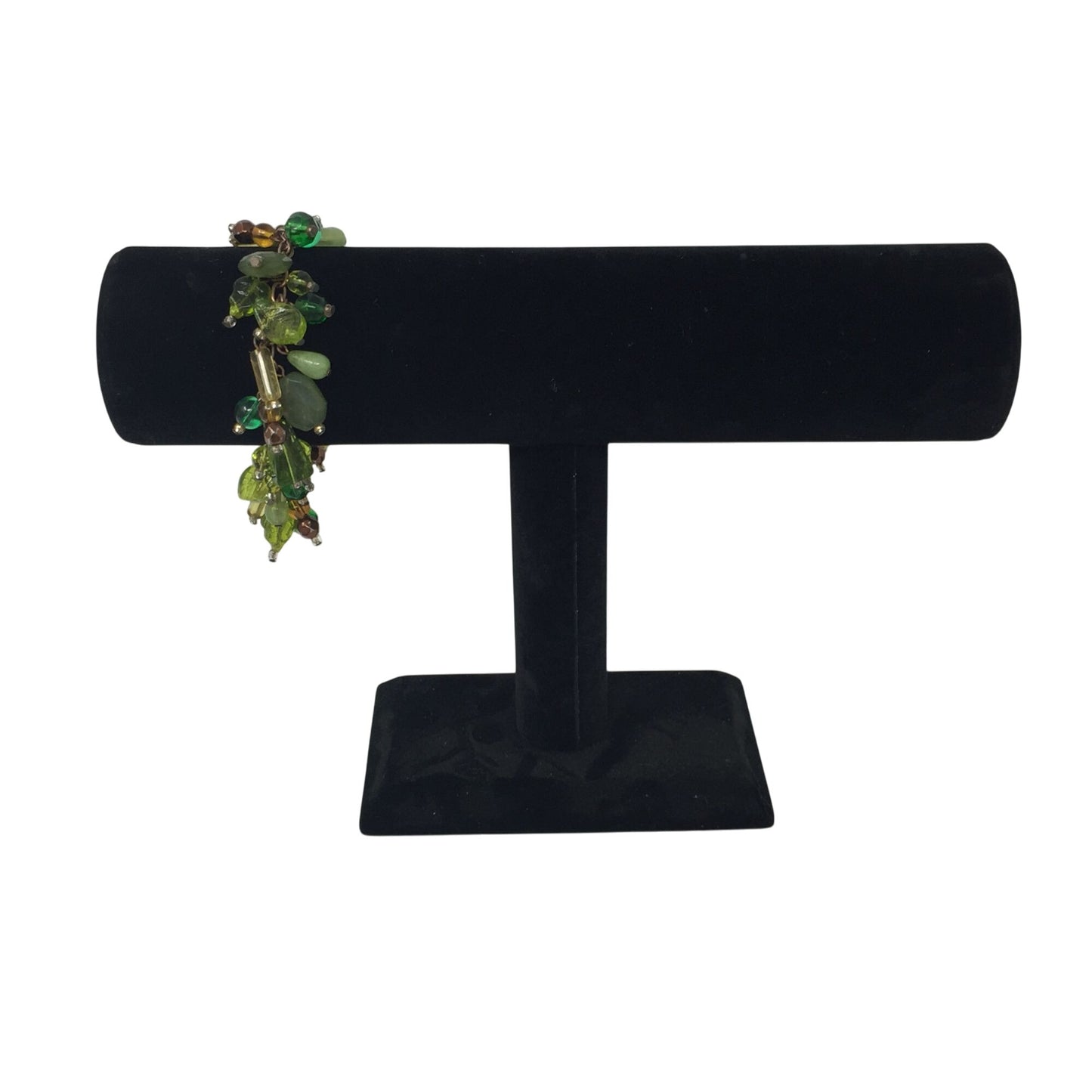 Women's Green Dangly Chunky Charm Bracelet