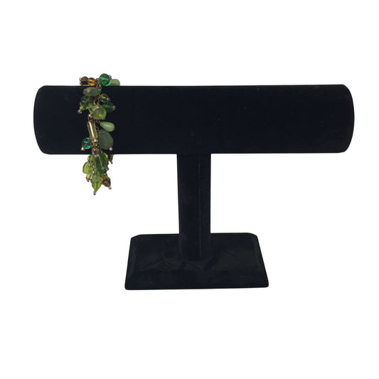 Women's Green Dangly Chunky Charm Bracelet