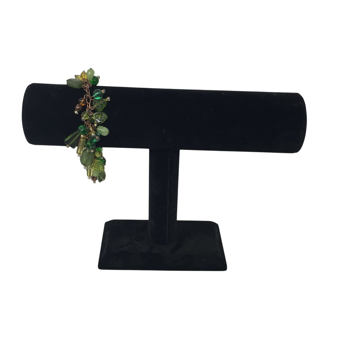 Women's Green Dangly Chunky Charm Bracelet