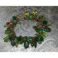 Women's Green Dangly Chunky Charm Bracelet