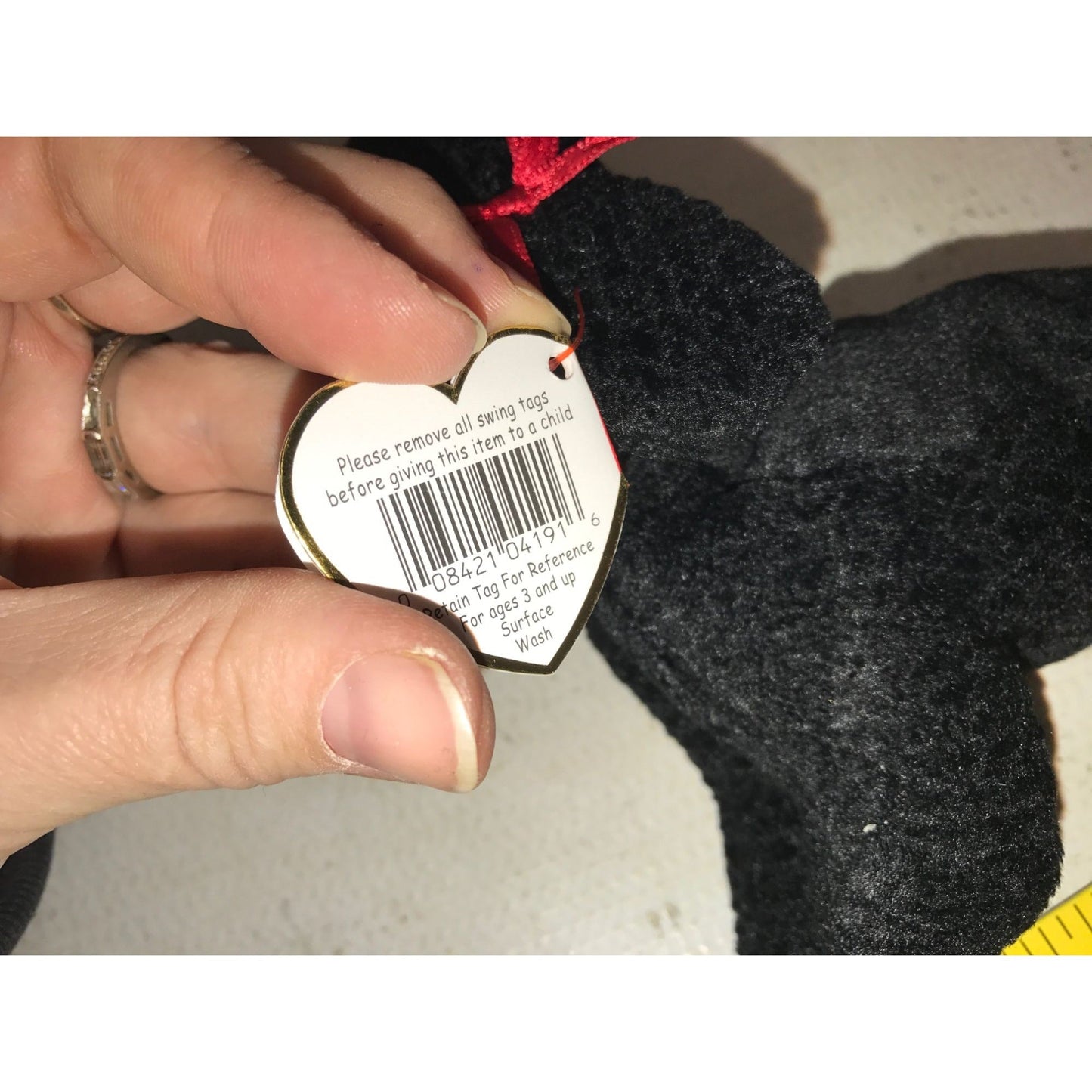 1997 GiGi the Poodle Beanie Baby TY Beanie Baby  A+ Stuff Plush Toys / Stuffed Animals