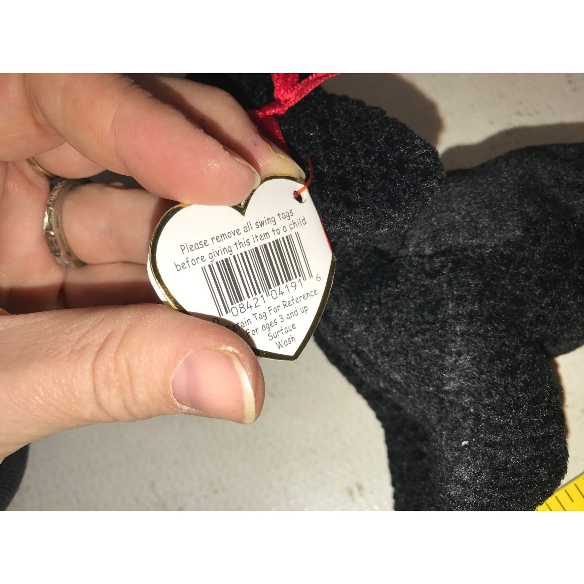 1997 GiGi the Poodle Beanie Baby TY Beanie Baby  A+ Stuff Plush Toys / Stuffed Animals