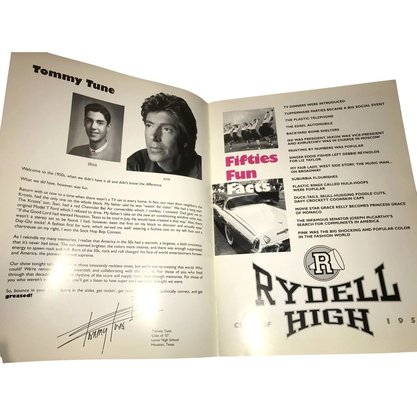 Grease Musical Theater Program - A+ Stuff