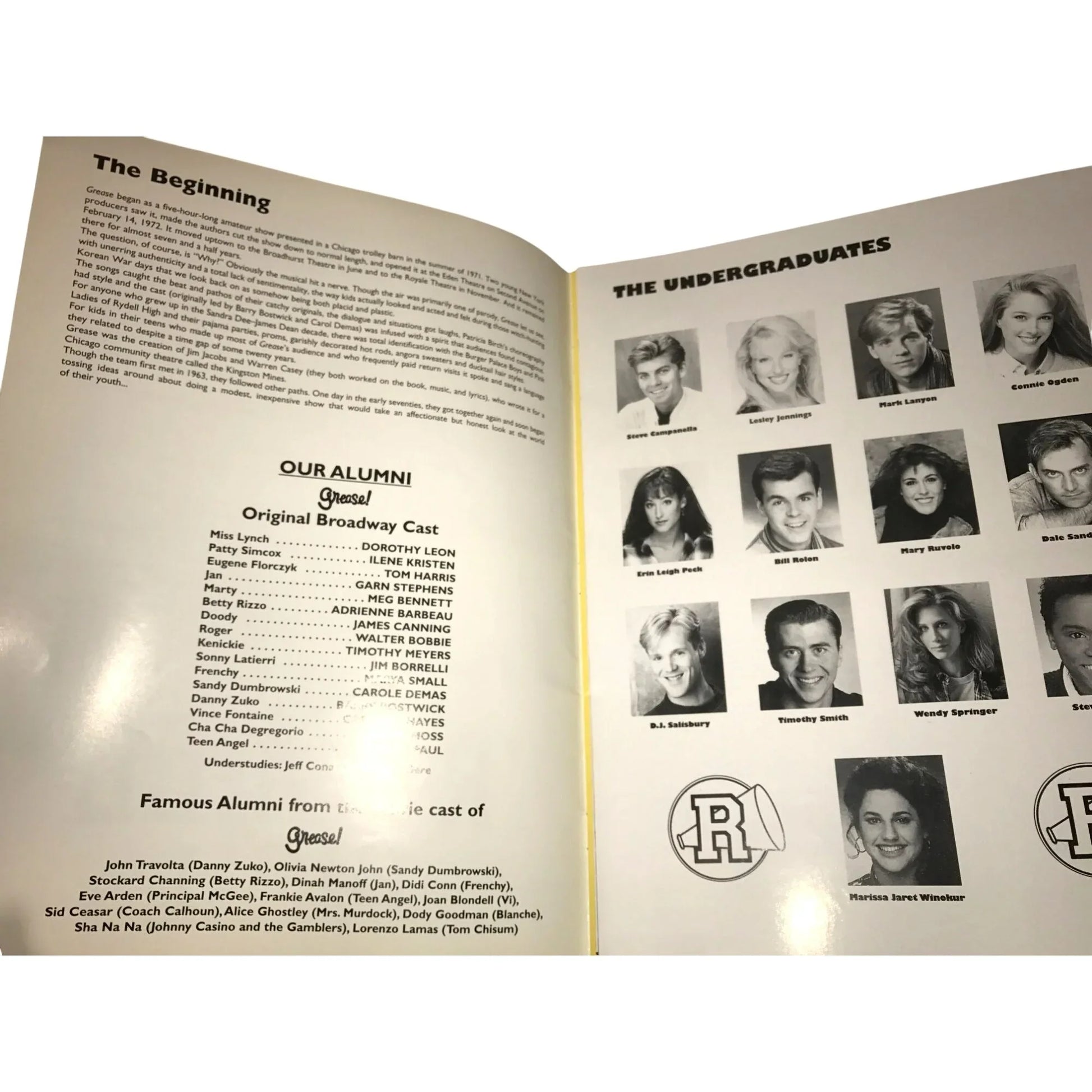 Grease Musical Theater Program - A+ Stuff