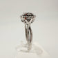 1/4 Ct Lab Grown Diamond Cluster Twisted Shank Ring - SIze 7 - Sterling Silver A+ Stuff  A+ Stuff Diamond Ring