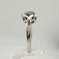 1/4 Ct Lab Grown Diamond Cluster Twisted Shank Ring - SIze 7 - Sterling Silver A+ Stuff  A+ Stuff Diamond Ring