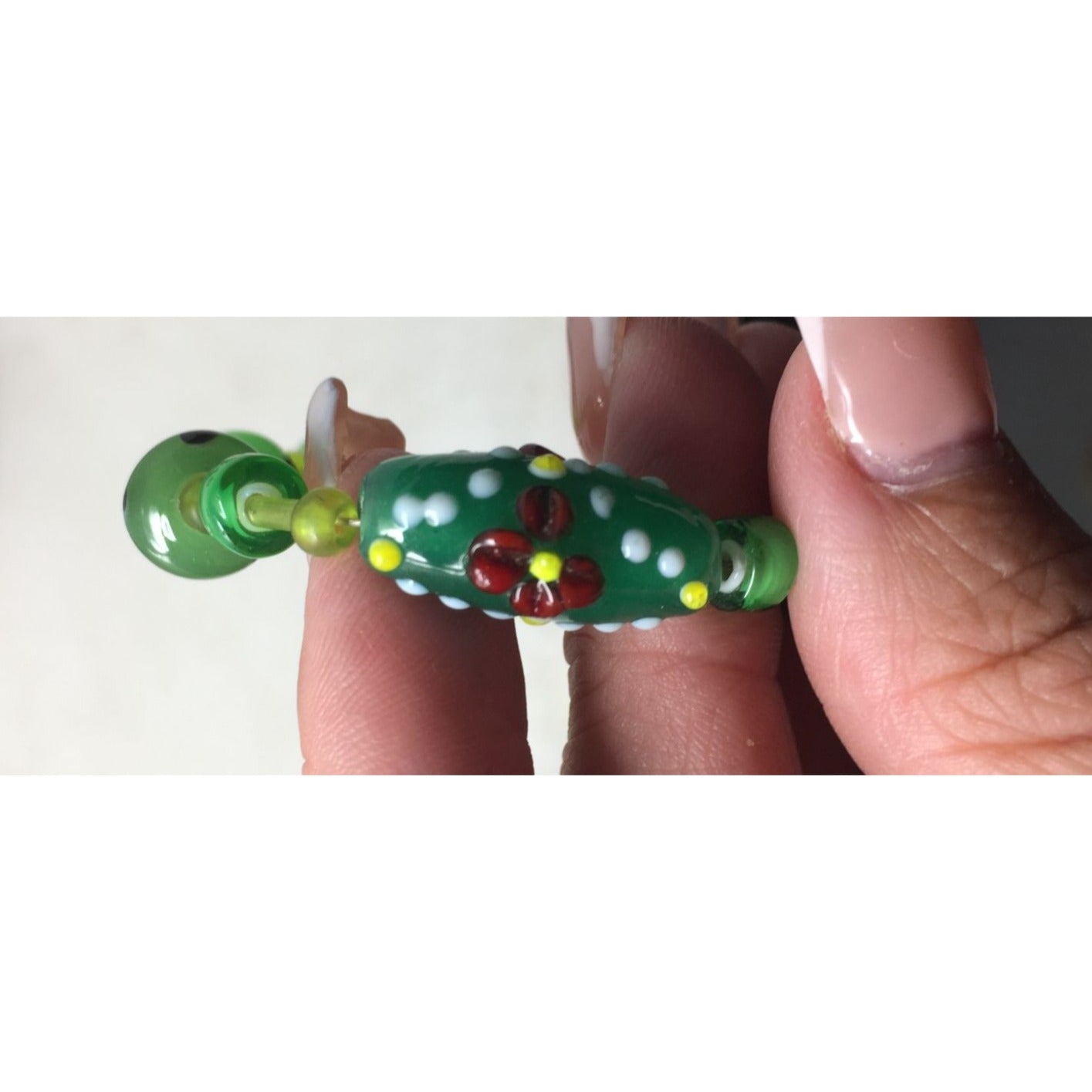 Women's/Girl's Green Beaded Bracelet