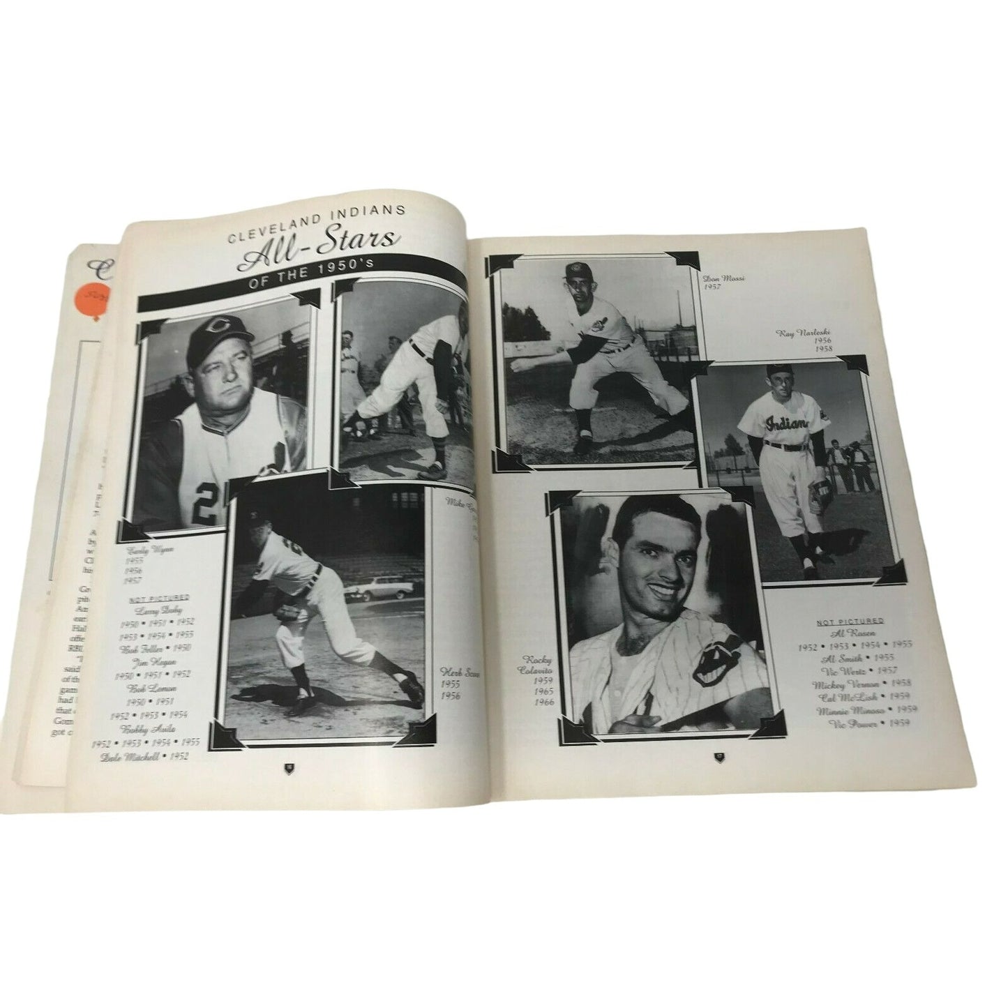 MLB Cleveland Indians Yearbook, Souvenir Scorebook & Collector's Book Set