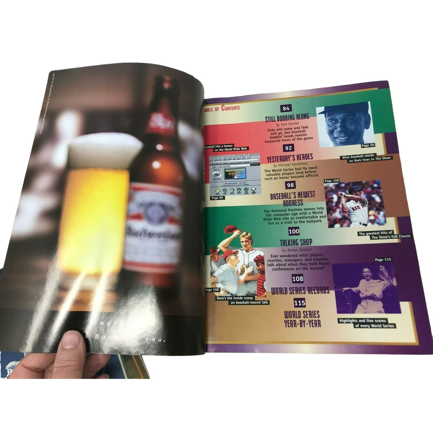 MLB Cleveland Indians Yearbook, Souvenir Scorebook & Collector's Book Set