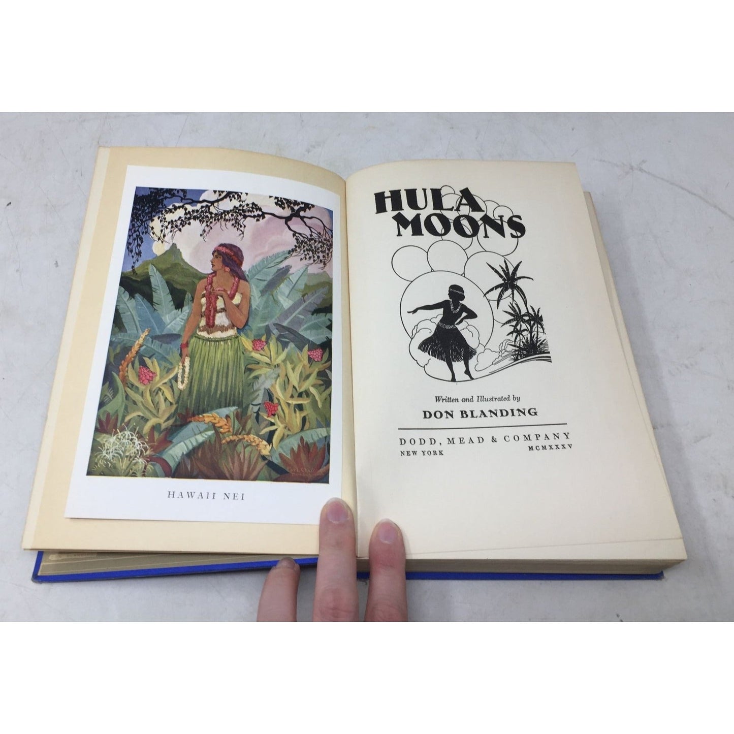 Vintage Hardcover Edition of the Book Hula Moons by Don Blanding unbranded  A+ Stuff Vintage Books