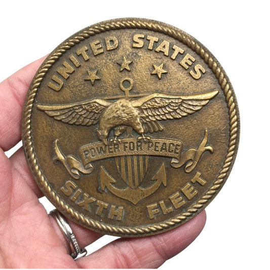 UNITED STATES POWER FOR PEACE SIXTH FLEET Medallion/Medal Coin