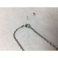 Unisex Silver Tone Chain Necklace with Clasp