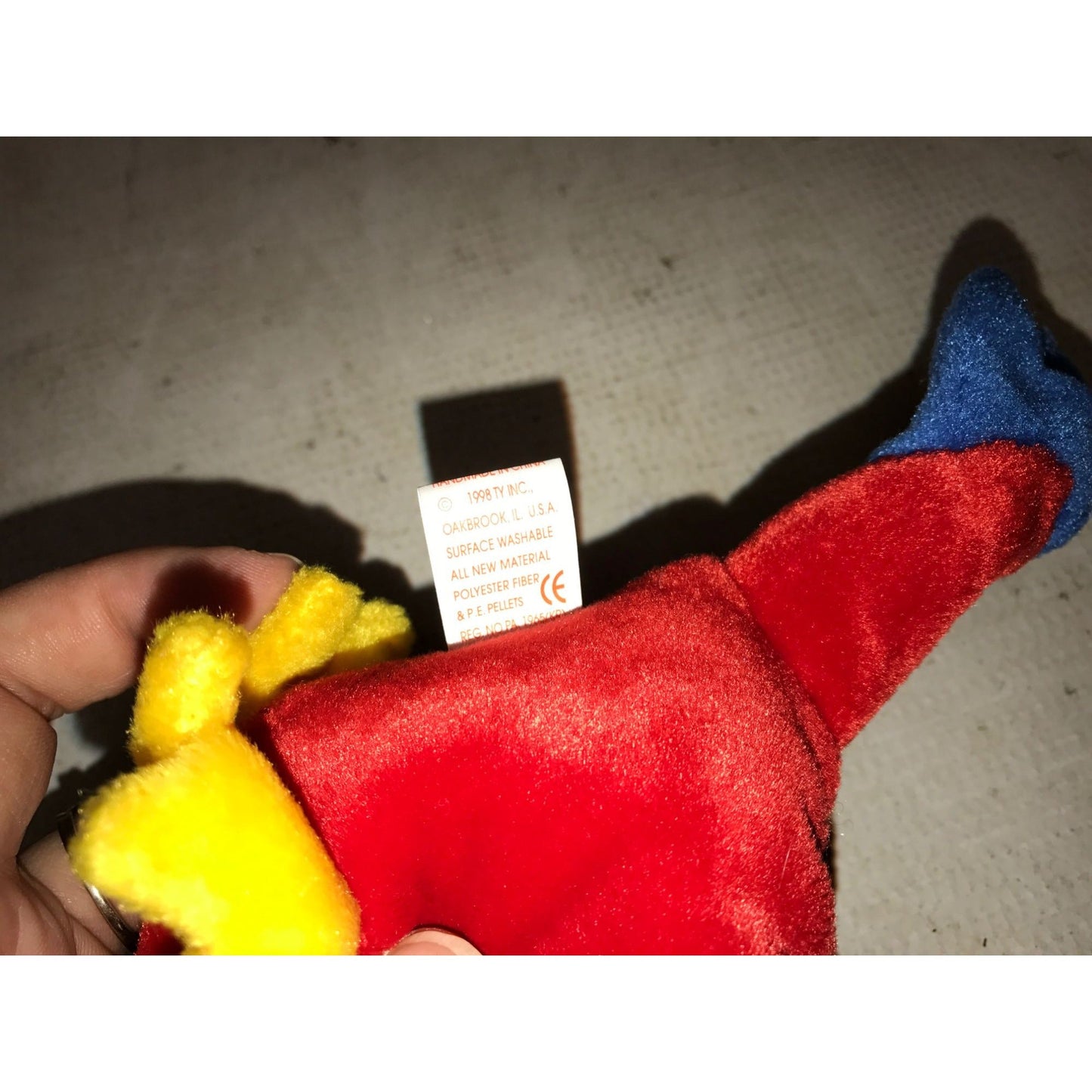 1997 Jabber the Parrot Beanie Baby TY Beanie Baby  A+ Stuff Plush Toys / Stuffed Animals