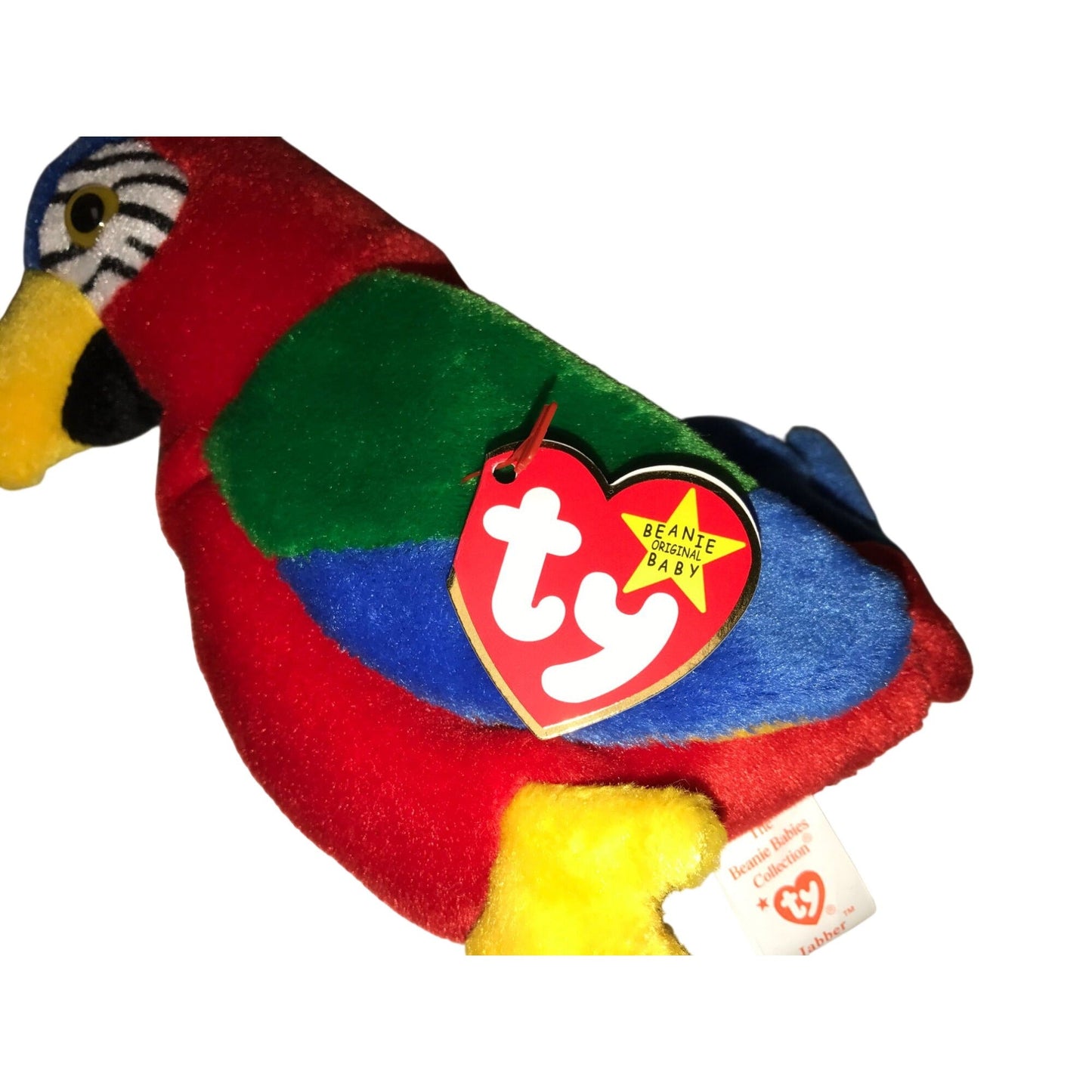 1997 Jabber the Parrot Beanie Baby TY Beanie Baby  A+ Stuff Plush Toys / Stuffed Animals