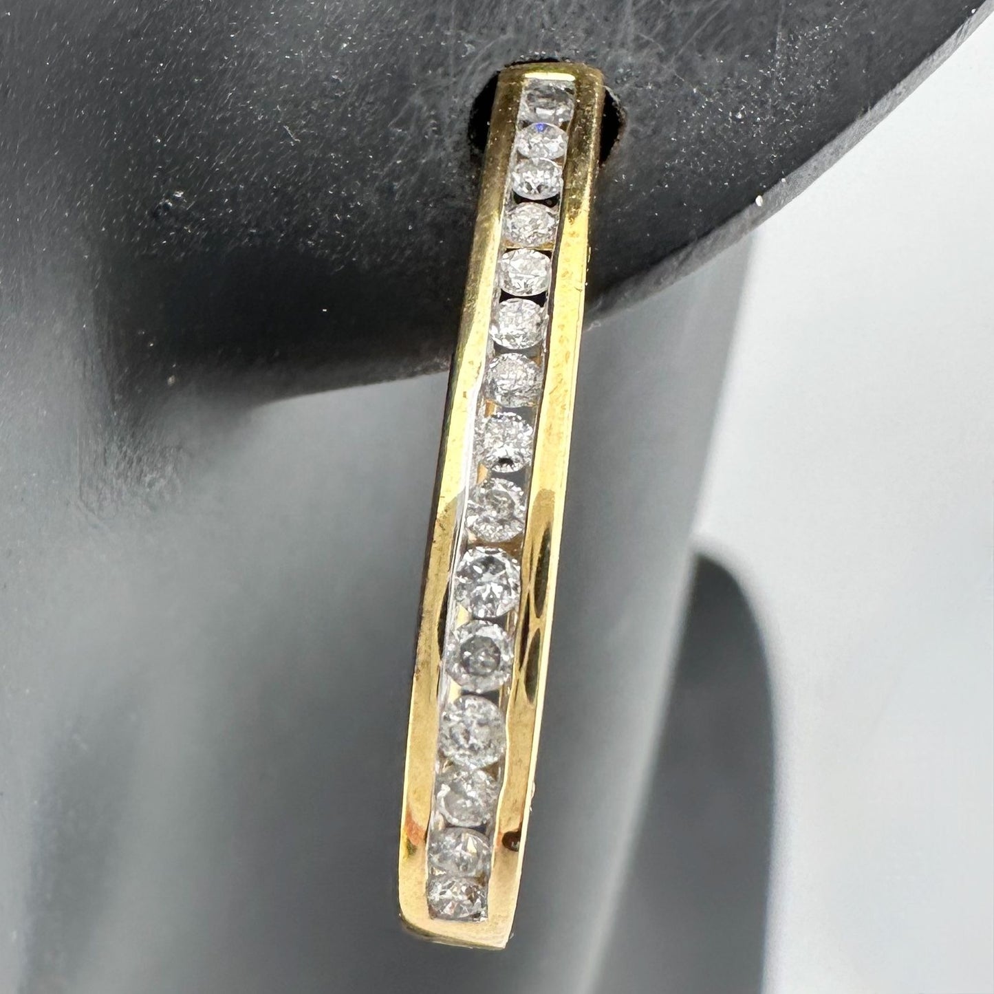 1/2 Carat Diamond Hoop Earrings- Beautiful!