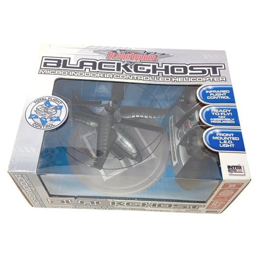 BLACK GHOST Micro Indoor IR Controlled HELICOPTER New in Box black ghost  A+ Stuff Toy Helicopters