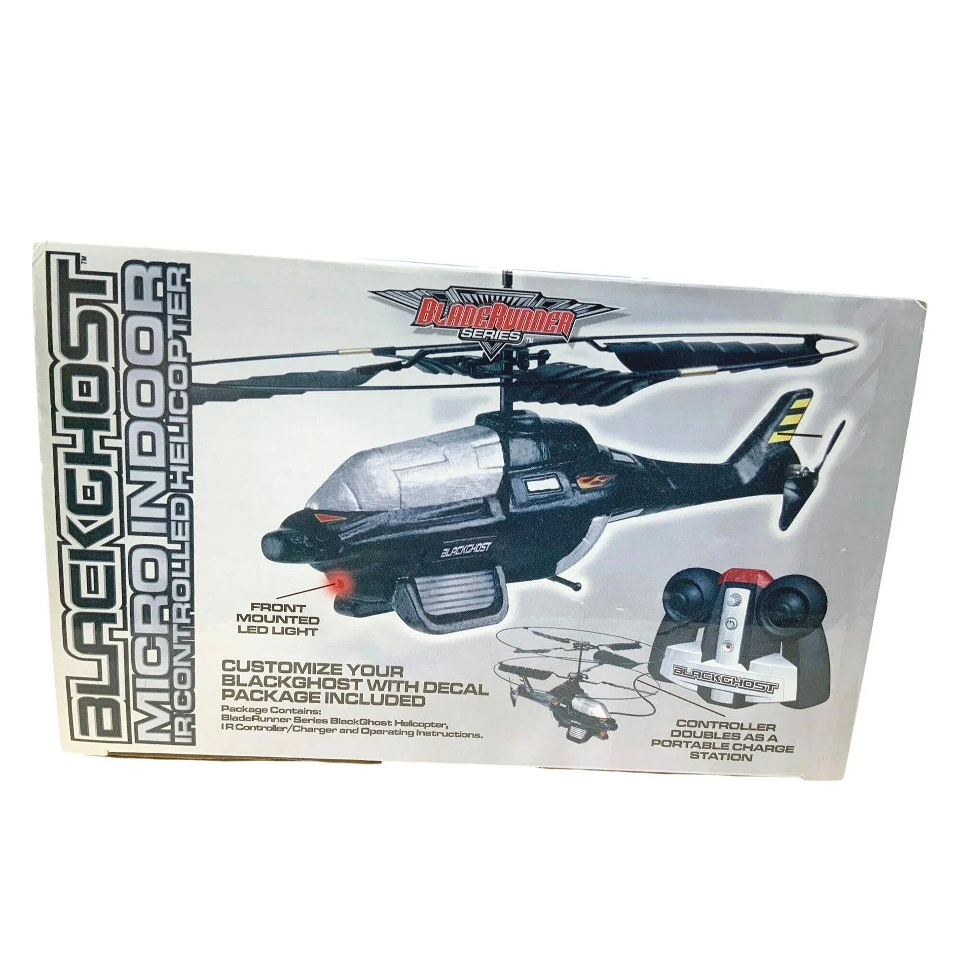 BLACK GHOST Micro Indoor IR Controlled HELICOPTER New in Box black ghost  A+ Stuff Toy Helicopters