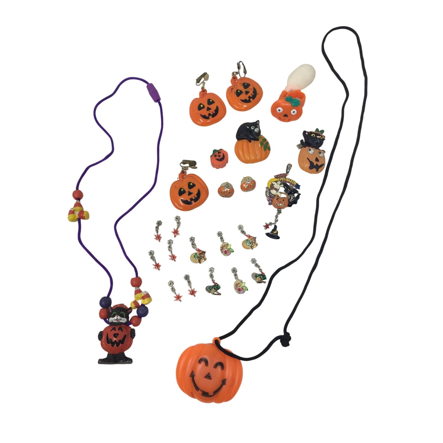 Vintage Halloween Bundle of Jewelry and Pendants