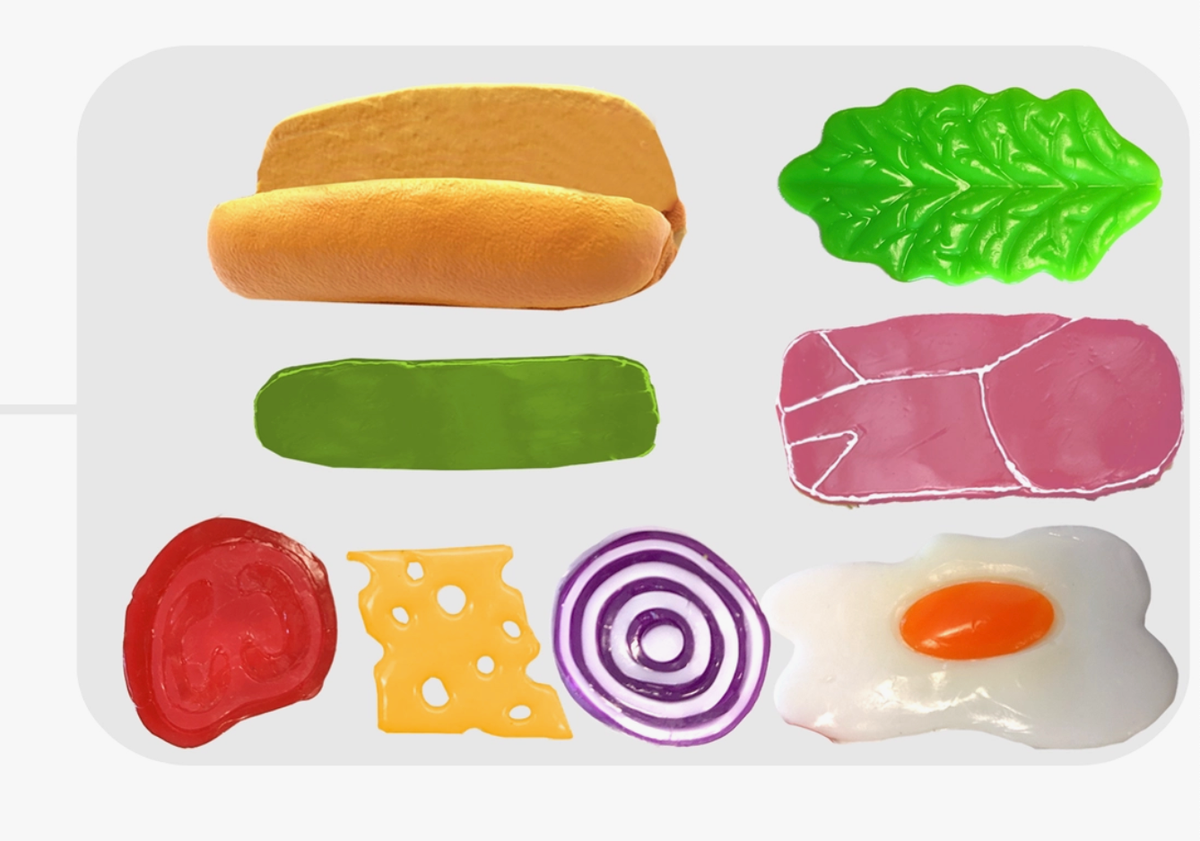 Stretcheez Fidget Snack SANDWICH Play Food for Kids - Make Your Own Stretchy Sandwich!