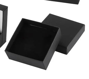 Upgrade to Square Cardboard Box with Velvet Insert for Ring, Necklace and/or Earrings