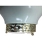 Vintage 7" Ceramic Light Green/Gold Metal Footed Bowl - A+ Stuff