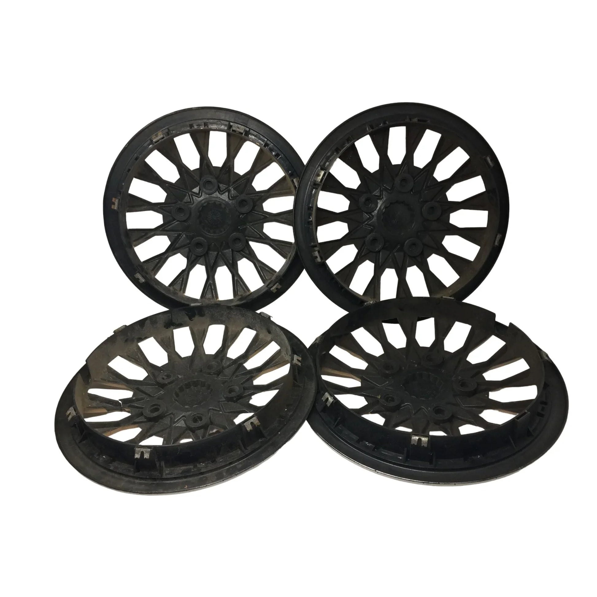 Set of 4 Plastic 14'' PAT PEND Turbine Custom Hubcaps - A+ Stuff