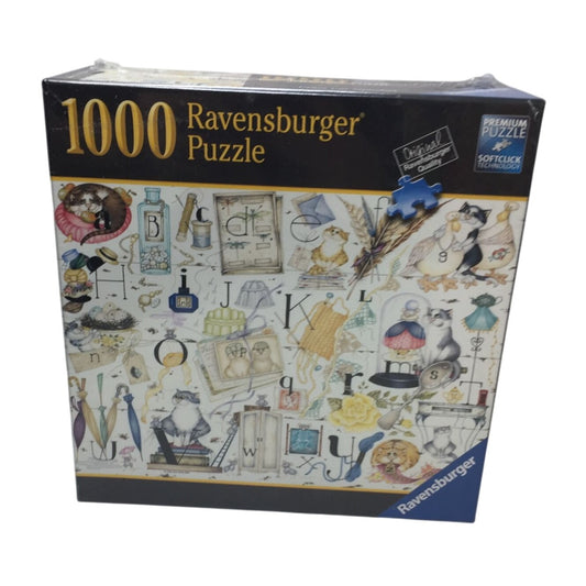 RAVENSBURGER PUZZLE Crazy Cat Alphabet (1000 PIECES)