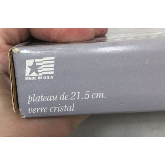 Royal Brighton Indiana Glass Cranberry Tray with Server