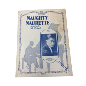 Vintage 1927 Novelty Piano Solo Sheet Music for "Naughty Naurette"