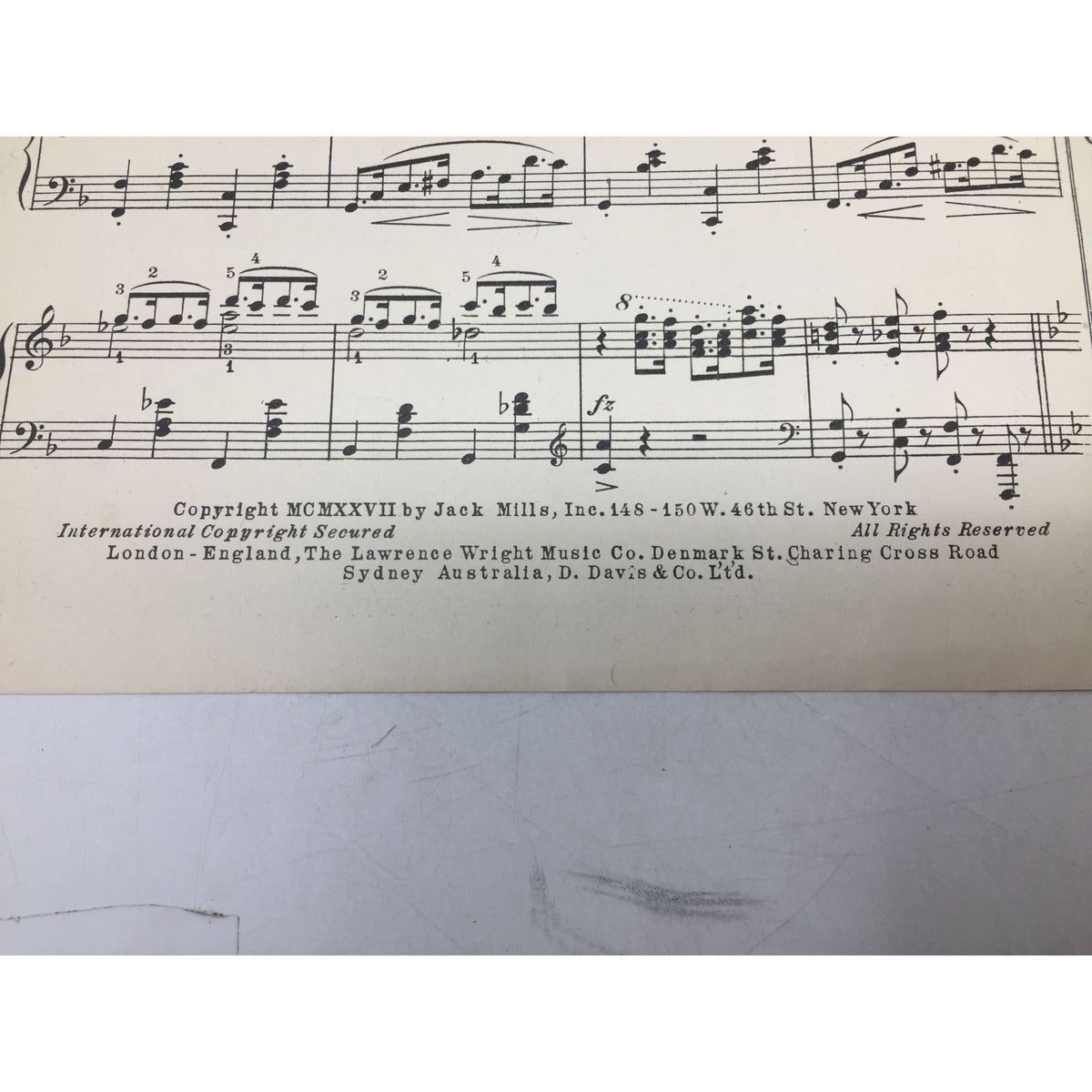Vintage 1927 Novelty Piano Solo Sheet Music for "Naughty Naurette" Lew Pollack  A+ Stuff Sheet Music