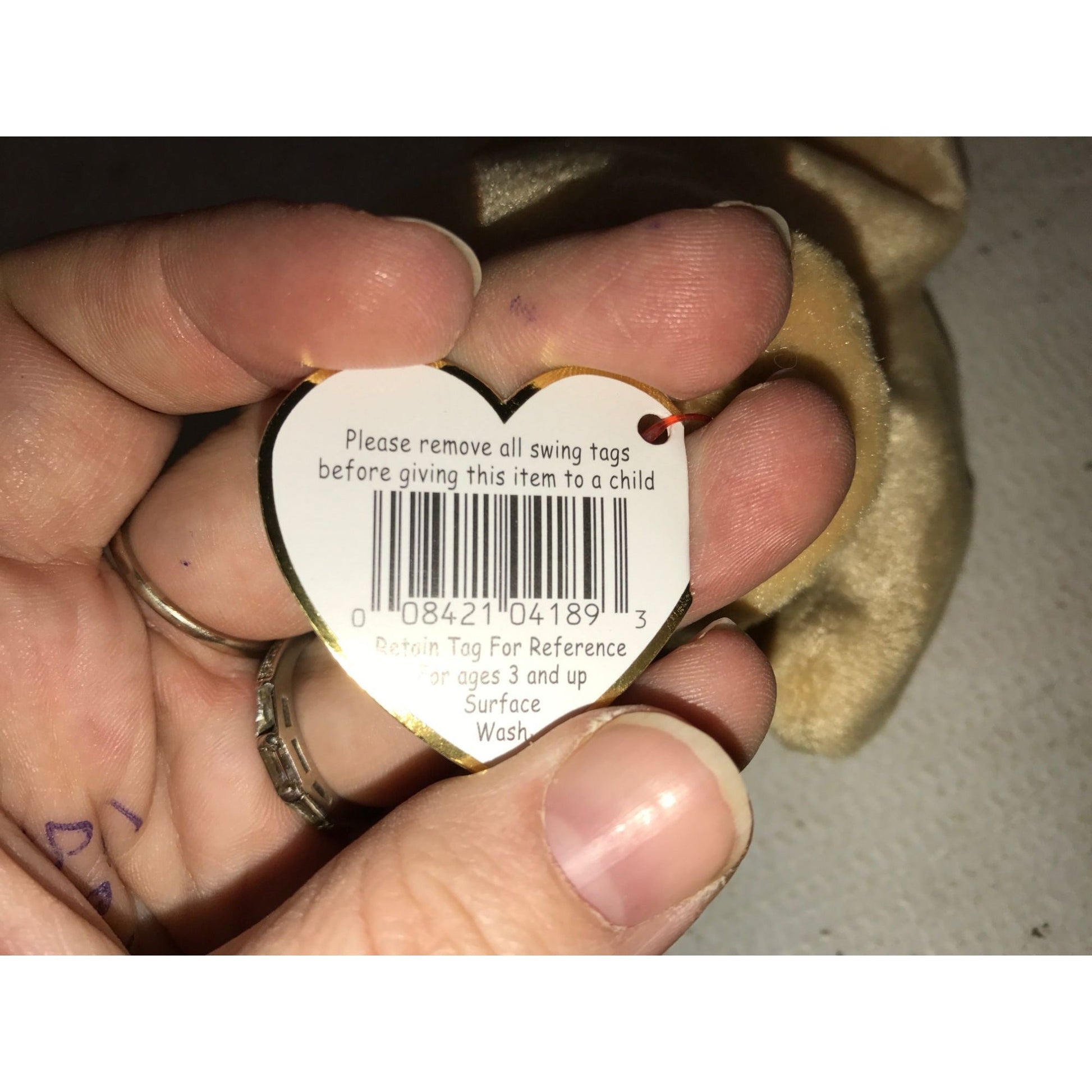 1998 Fetch the Golden Retriever Beanie Baby TY Beanie Baby  A+ Stuff Plush Toys / Stuffed Animals