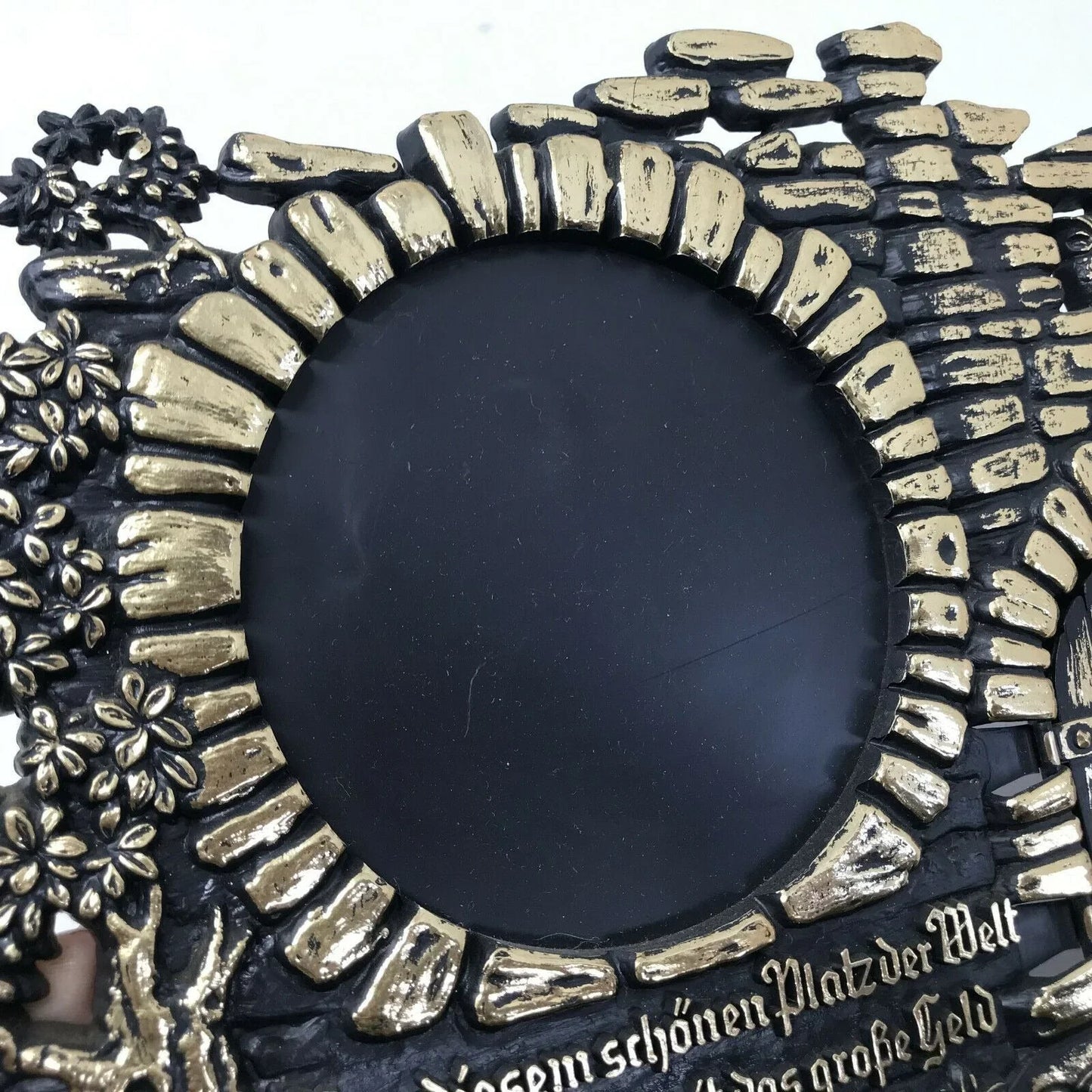 Vintage Souvenir Photo Frame w Man Pooping  Pfenning Behind Door - Bringin home "Big Money" from beautiful place Unbranded  A+ Stuff Souvenir