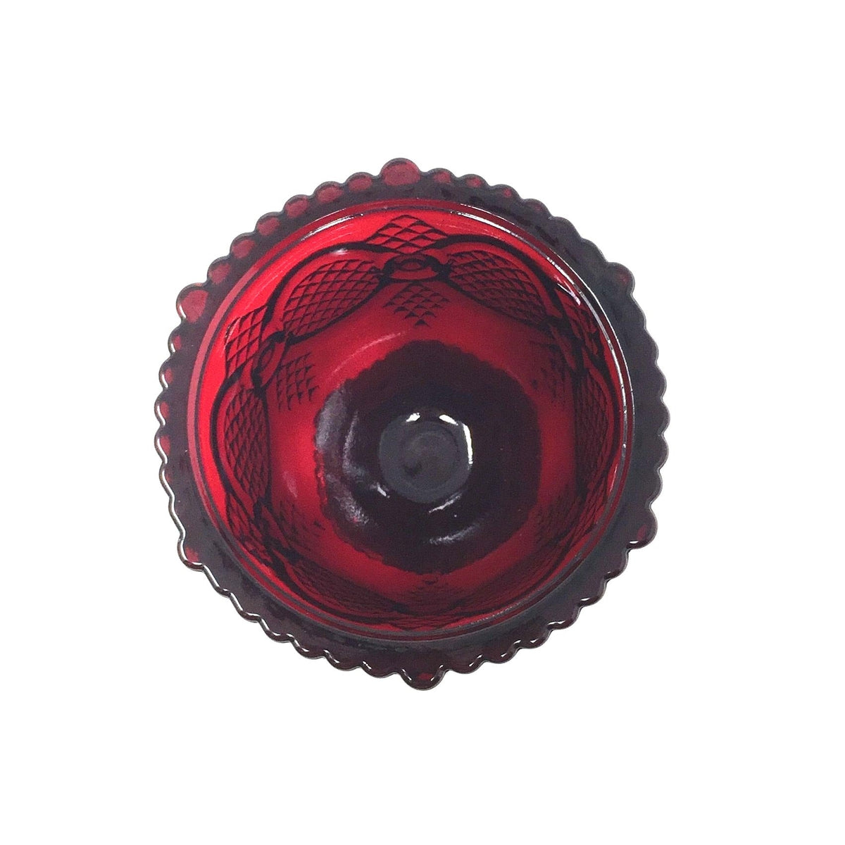 Vintage Avon 1876 Cape Cod Ruby Red Glass Footed Open Sugar Bowl Avon  A+ Stuff Drinking, Dining & More