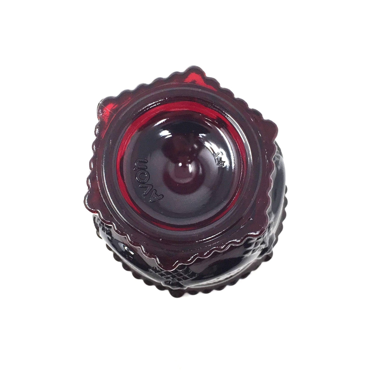 Vintage Avon 1876 Cape Cod Ruby Red Glass Footed Open Sugar Bowl Avon  A+ Stuff Drinking, Dining & More