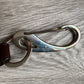 GUCCI Brown Braided Leather Belt with Caribiner Style Clasps