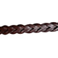 GUCCI Brown Braided Leather Belt with Caribiner Style Clasps