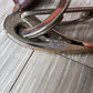 GUCCI Brown Braided Leather Belt with Caribiner Style Clasps