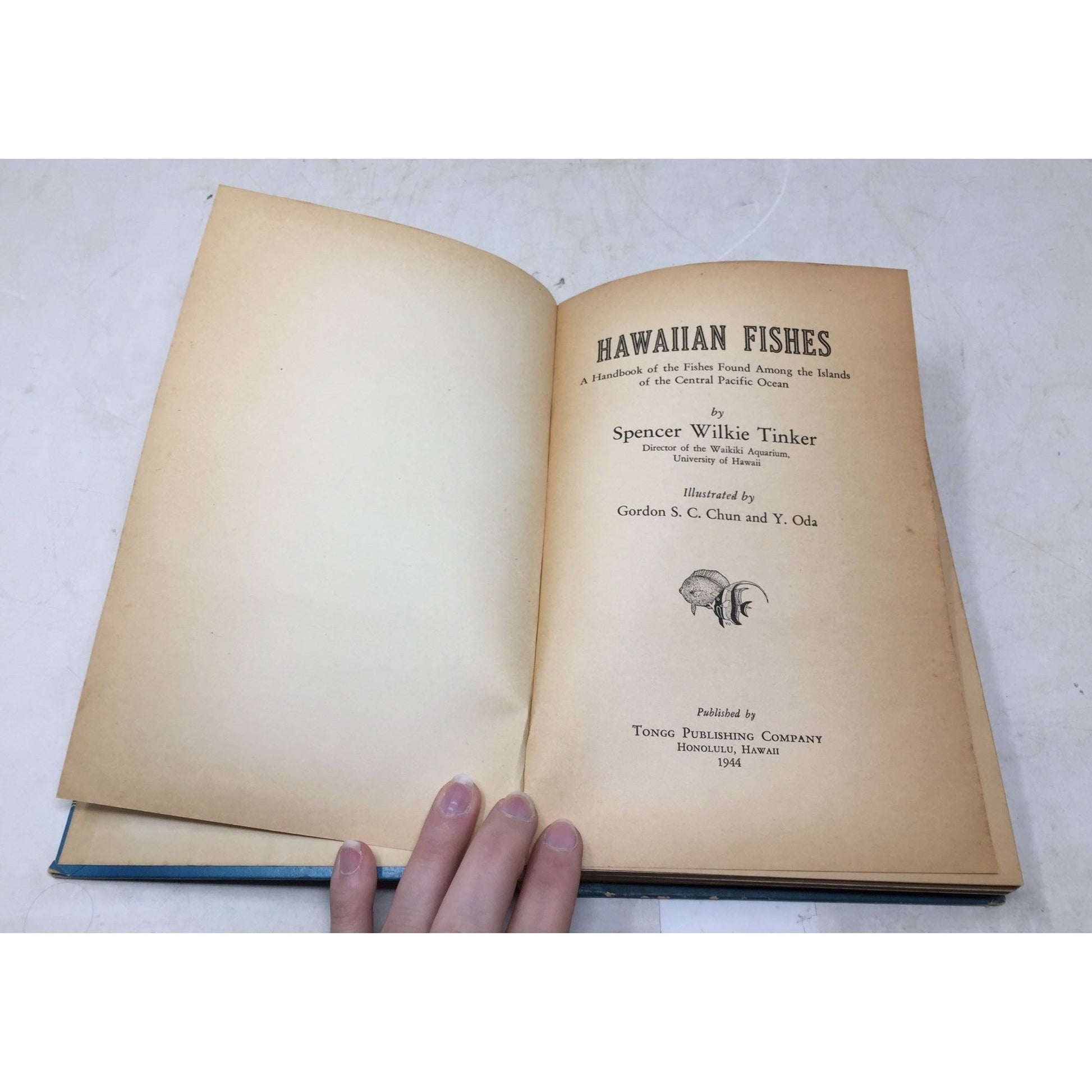 Collectible Vintage Book Titled Hawaiian Fishes unbranded  A+ Stuff Vintage Books