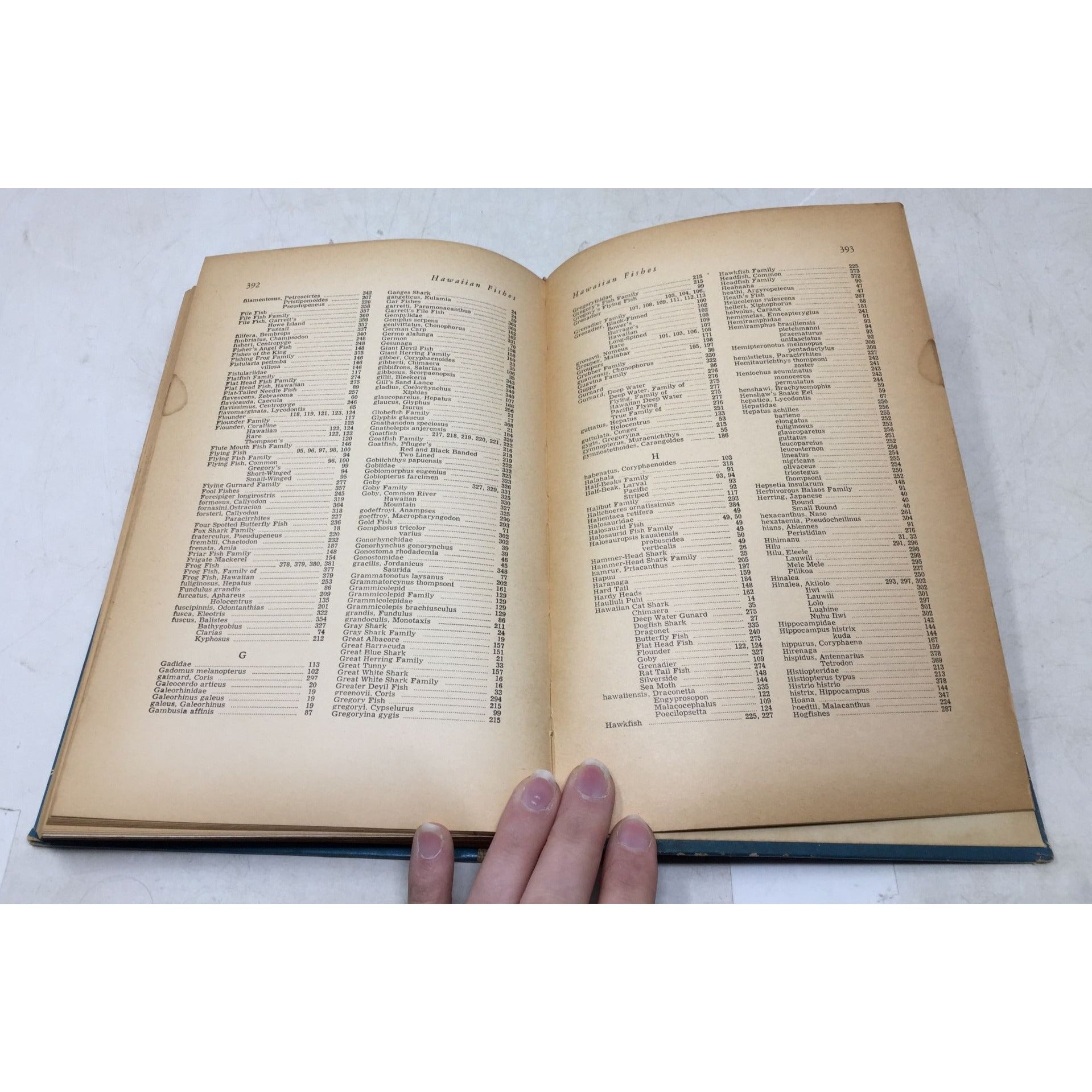 Collectible Vintage Book Titled Hawaiian Fishes unbranded  A+ Stuff Vintage Books