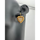 Women's Danecraft 24 Karat Gold Over Sterling Heart Shaped Earrings with Tags