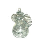 Art Glass Snowman Christmas Tree Ornament Round Body 4" HANDMADE